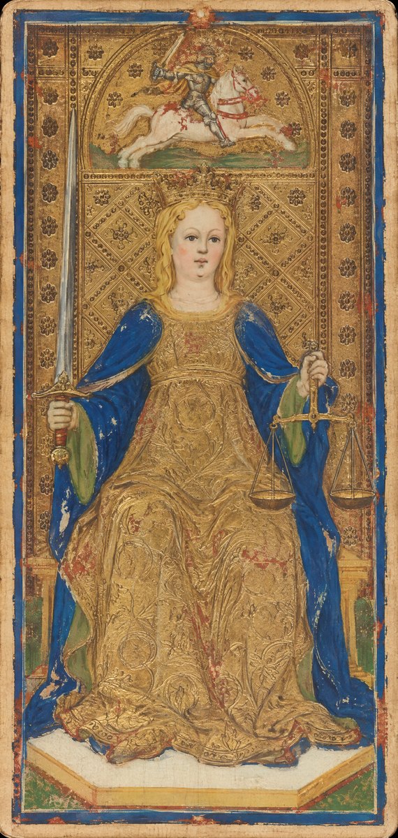 Justice · Fable reconstruction after the Bergamo card