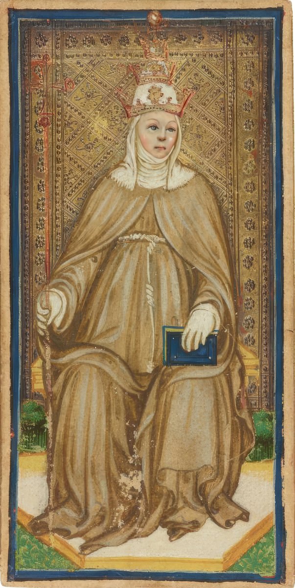 The Popess, card II · Visconti–Sforza tarot · Morgan Library & Museum