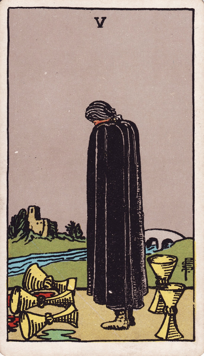 The Five of Cups · Rider–Waite–Smith