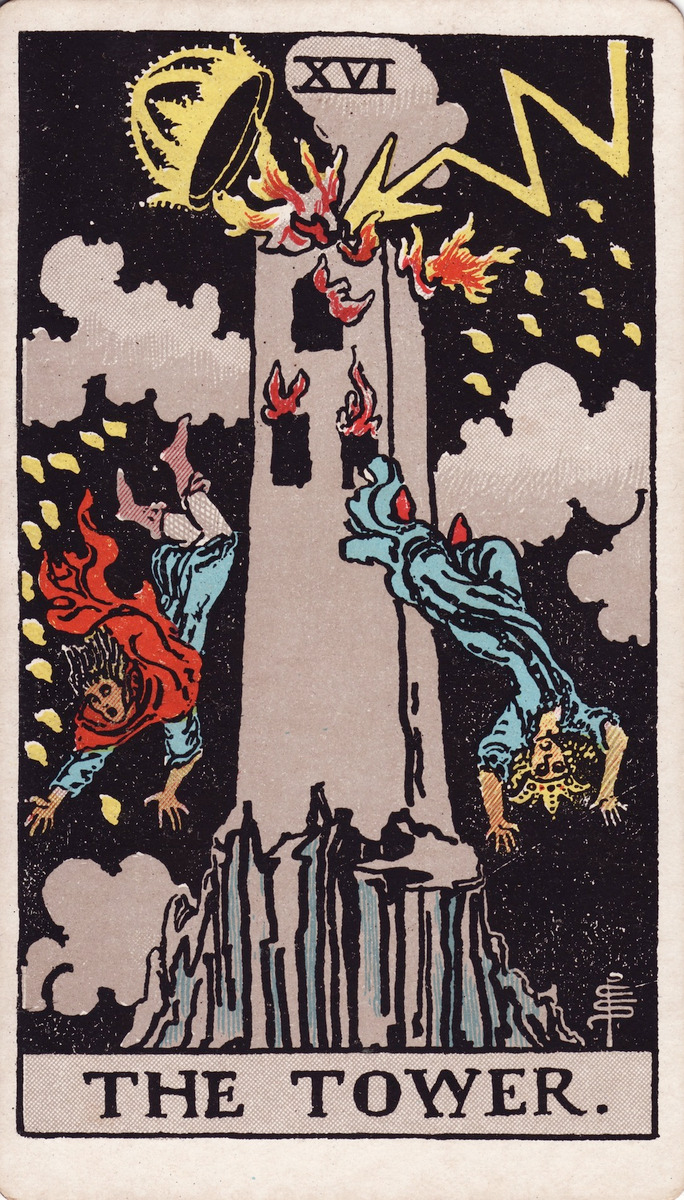 The Tower (XVI) · Rider–Waite–Smith