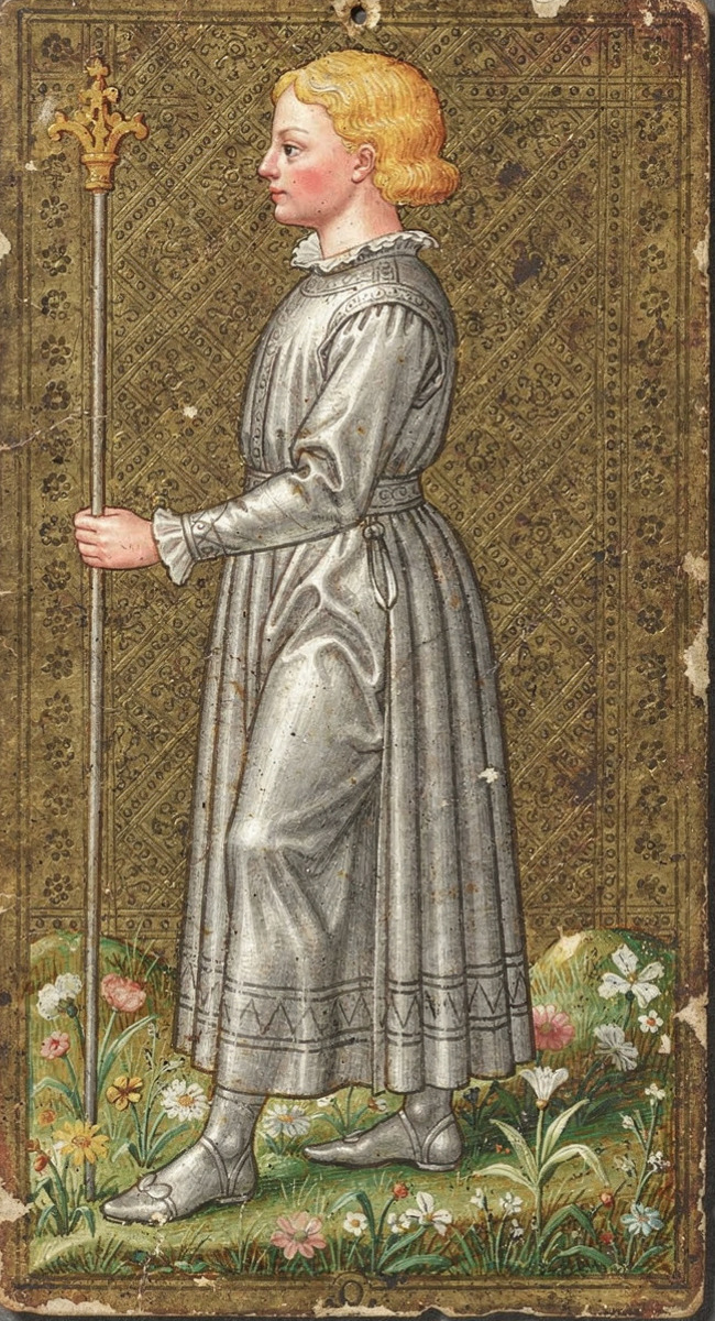 The Page of Batons · Fable reconstruction