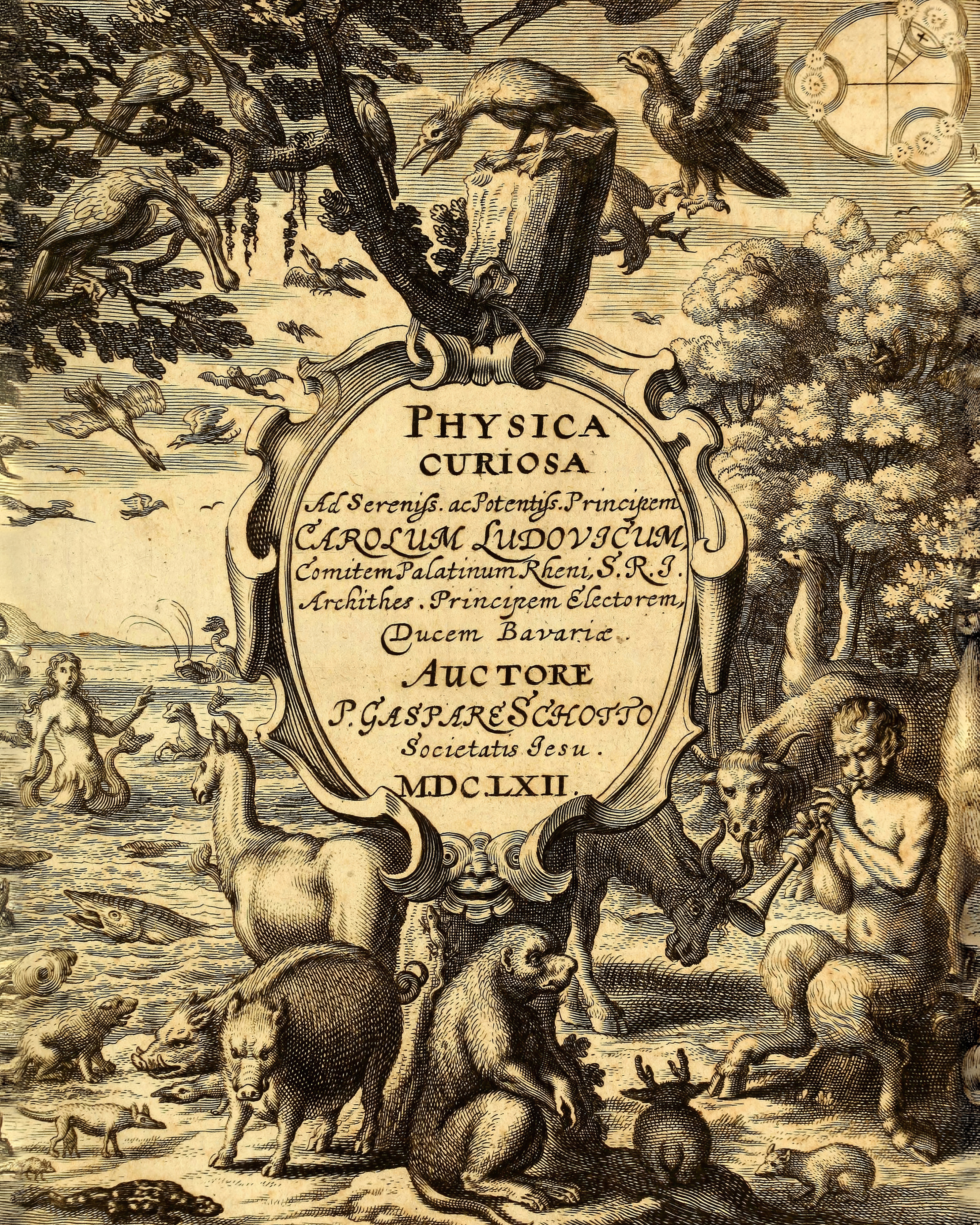 Museum original: Physica Curiosa, Title Page