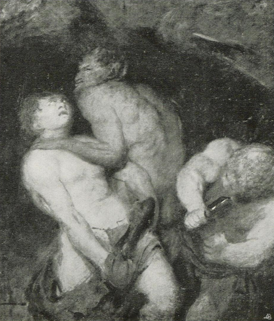 Museum original: Devil Having His Hooves Shod in a Forest Smithy