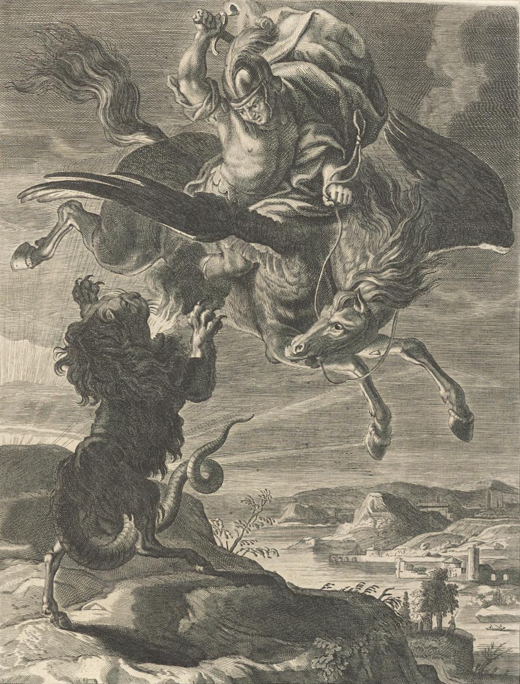 Museum original: Bellerophon and the Chimera