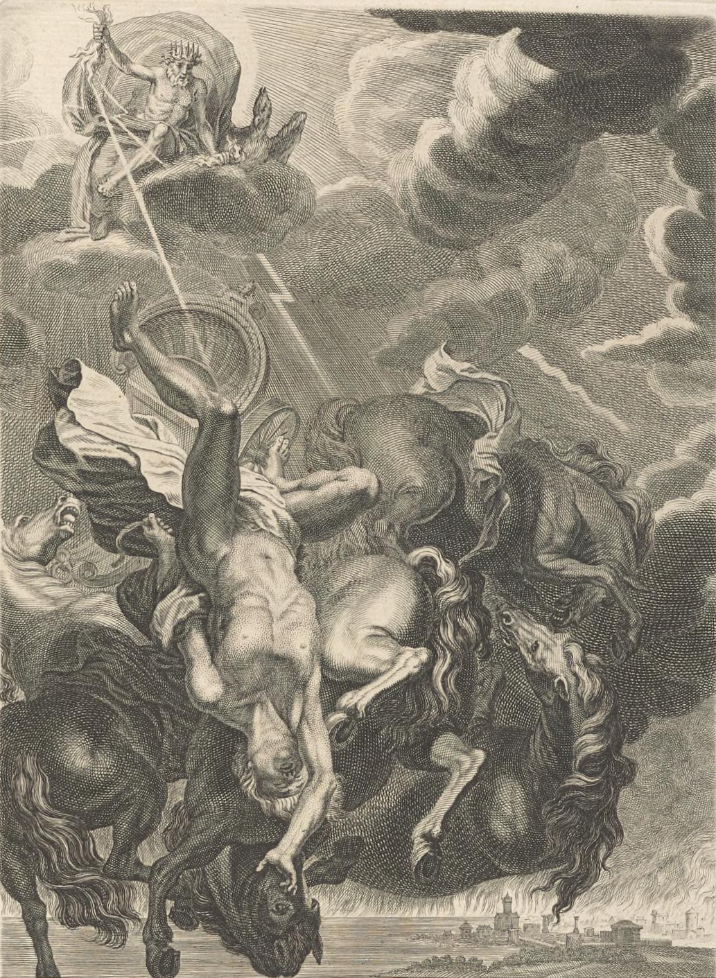 Museum original: Phaethon Struck Down by Jupiter