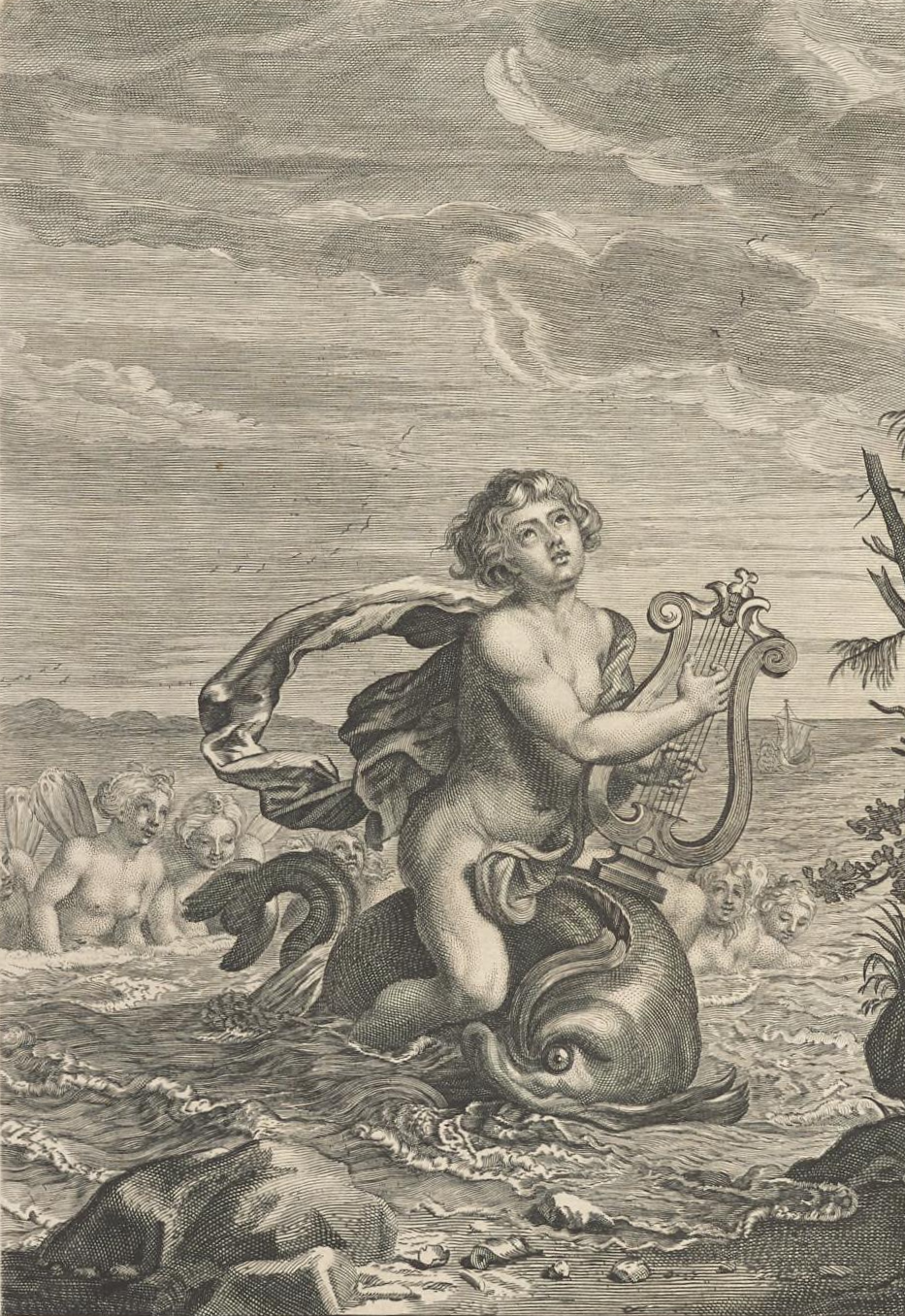 Museum original: Arion Saved by a Dolphin