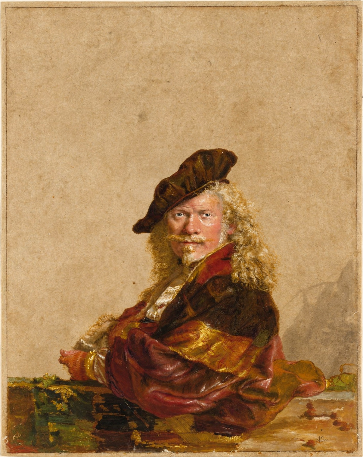 Surrealium edition: Self-Portrait Leaning on a Stone Sill