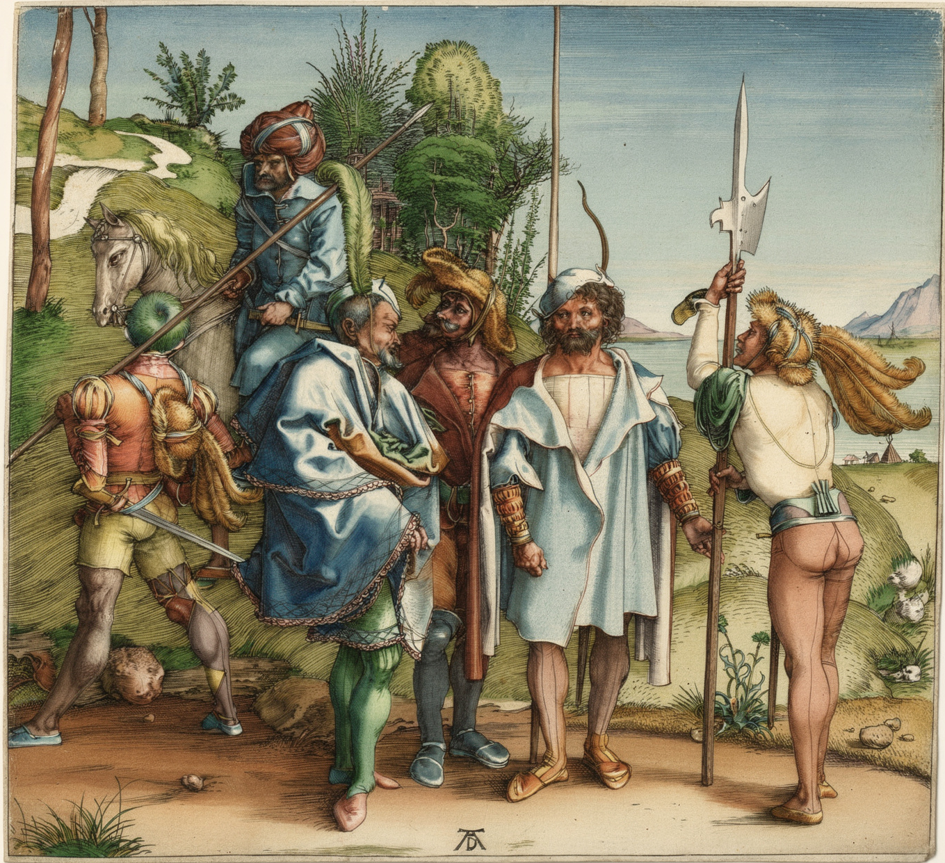 Surrealium edition: Five Soldiers and a Turk on Horseback