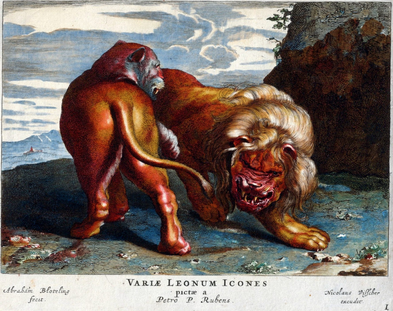 Surrealium edition: Two Lions by a Rock
