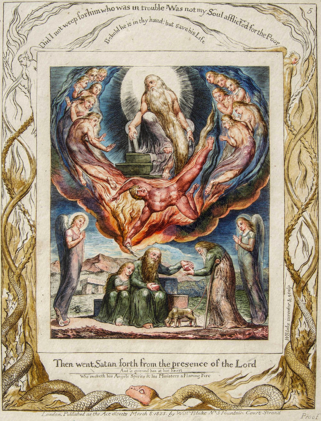 Surrealium edition: Satan Going Forth from the Presence of the Lord