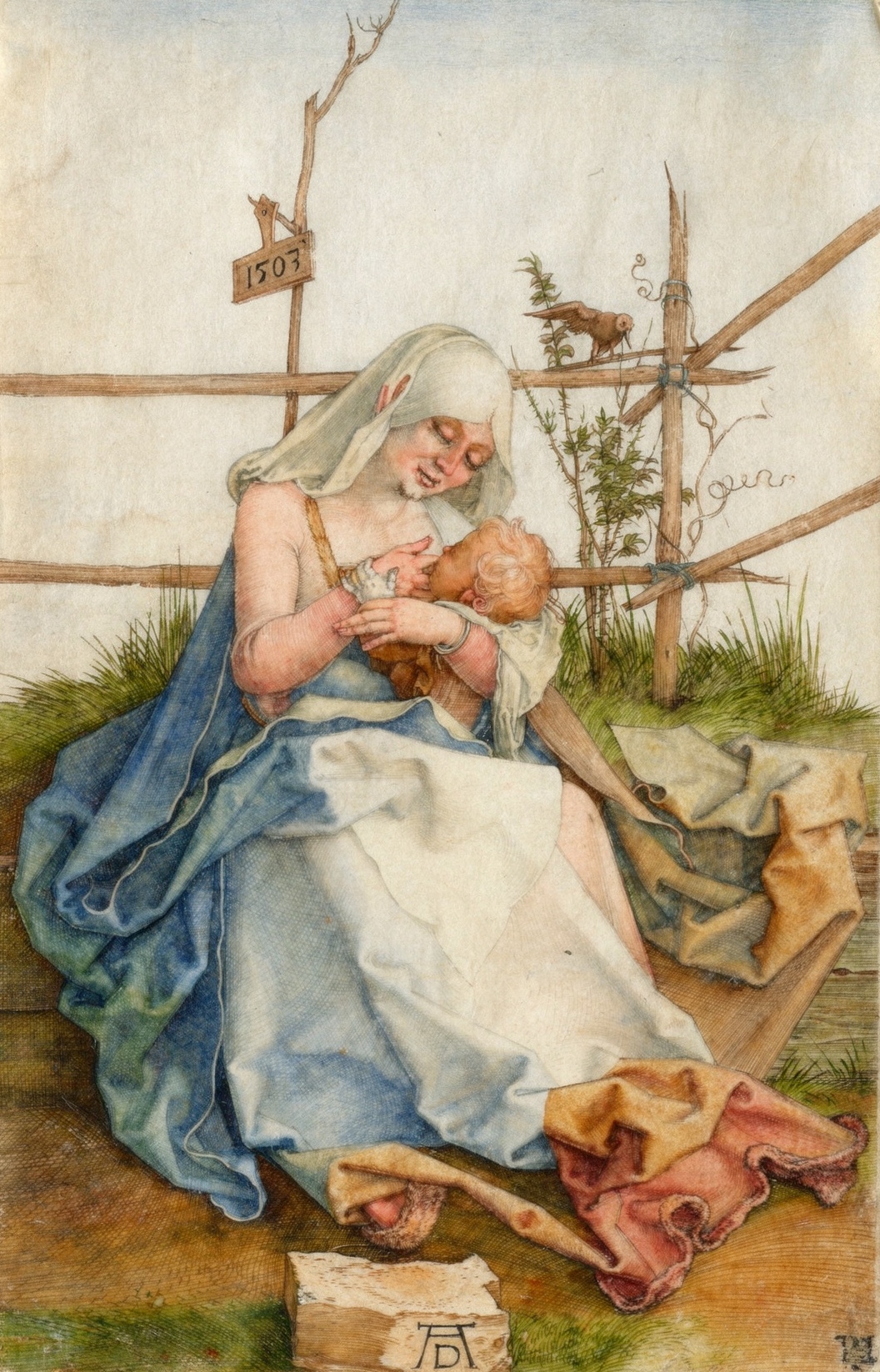 Surrealium edition: The Virgin and Child on a Grassy Bench