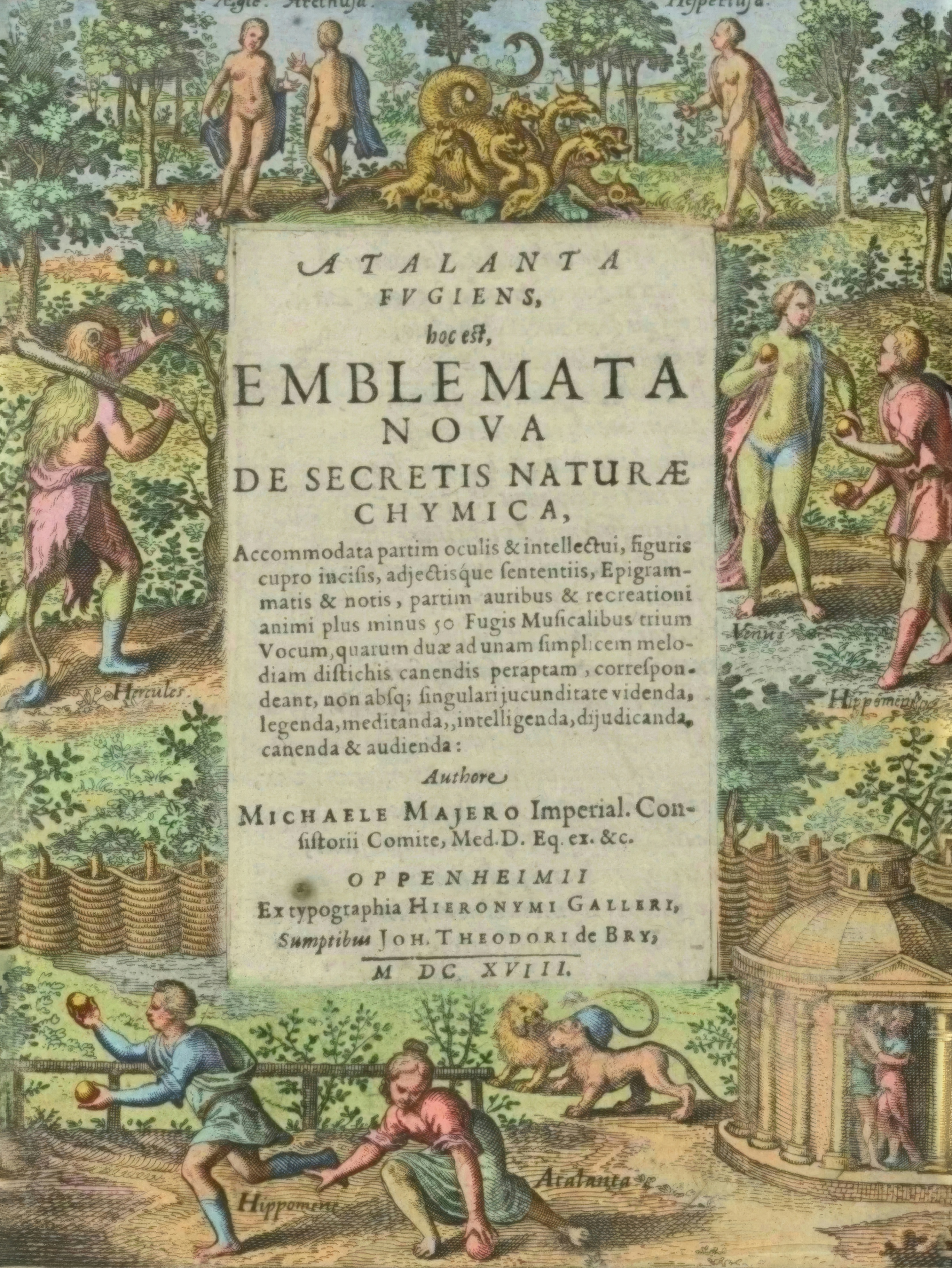 Atalanta Fugiens, Engraved Title Page