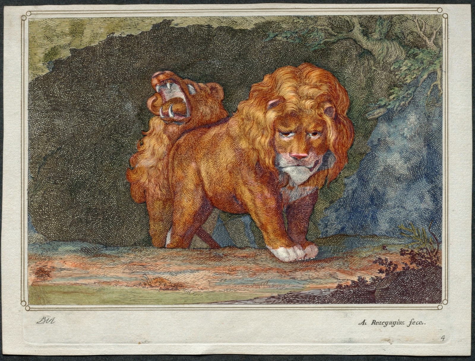 Surrealium edition: Lions at a Cave Entrance