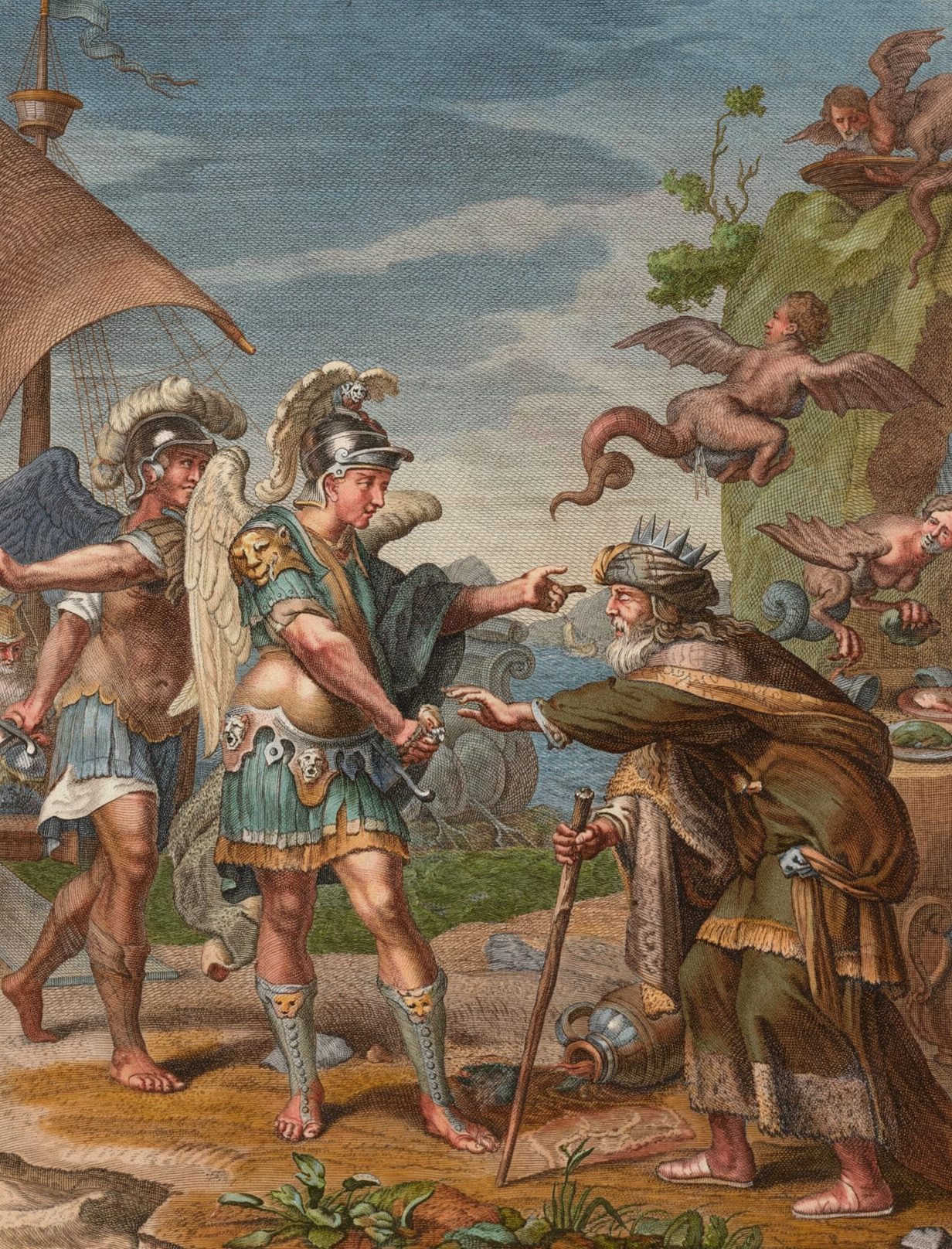 Phineus Delivered from the Harpies