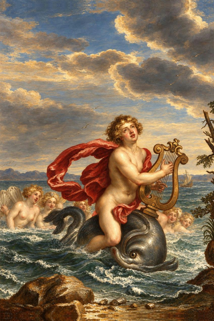 Arion Saved by a Dolphin