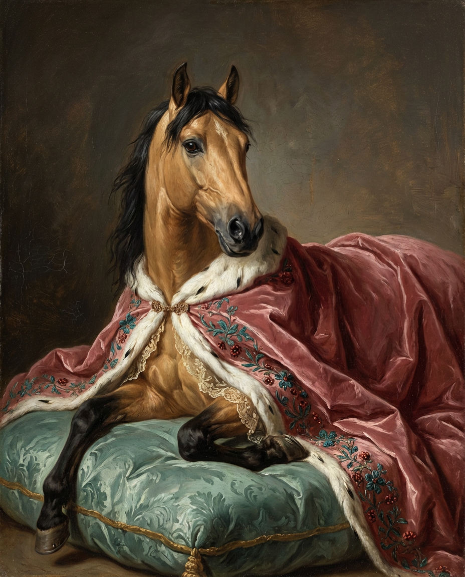 Horses — custom painted portrait by Fable