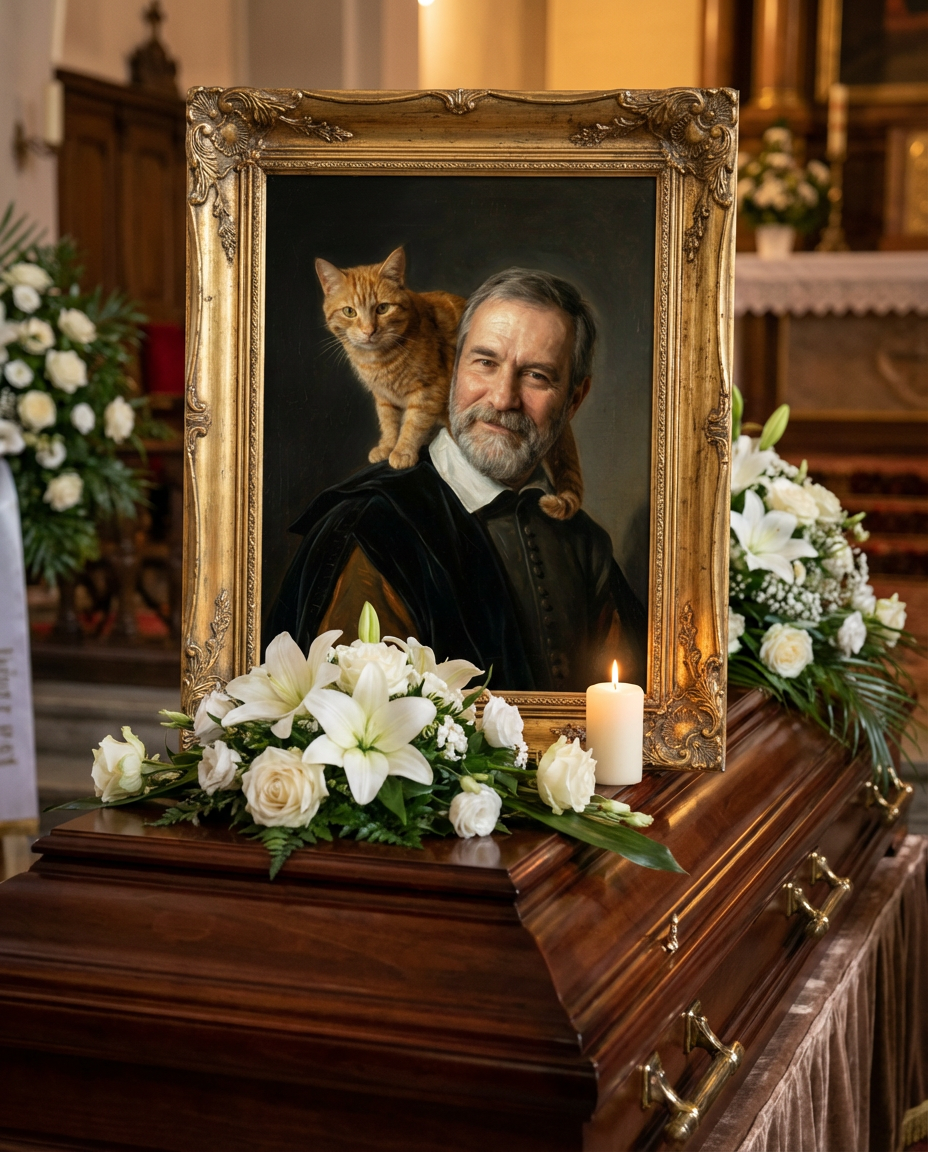 Funeral Father — custom painted portrait by Fable