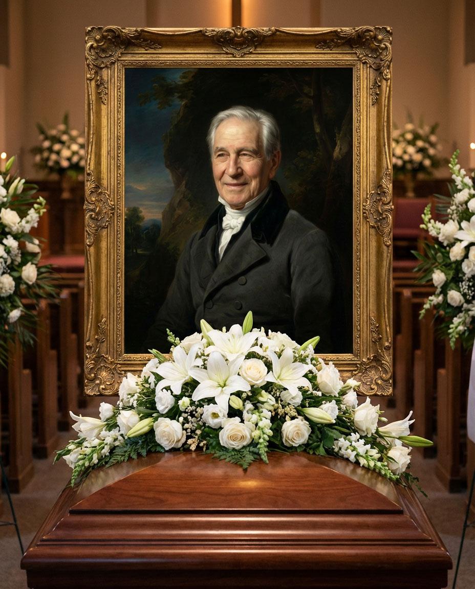 Funeral Grandfather — custom painted portrait by Fable