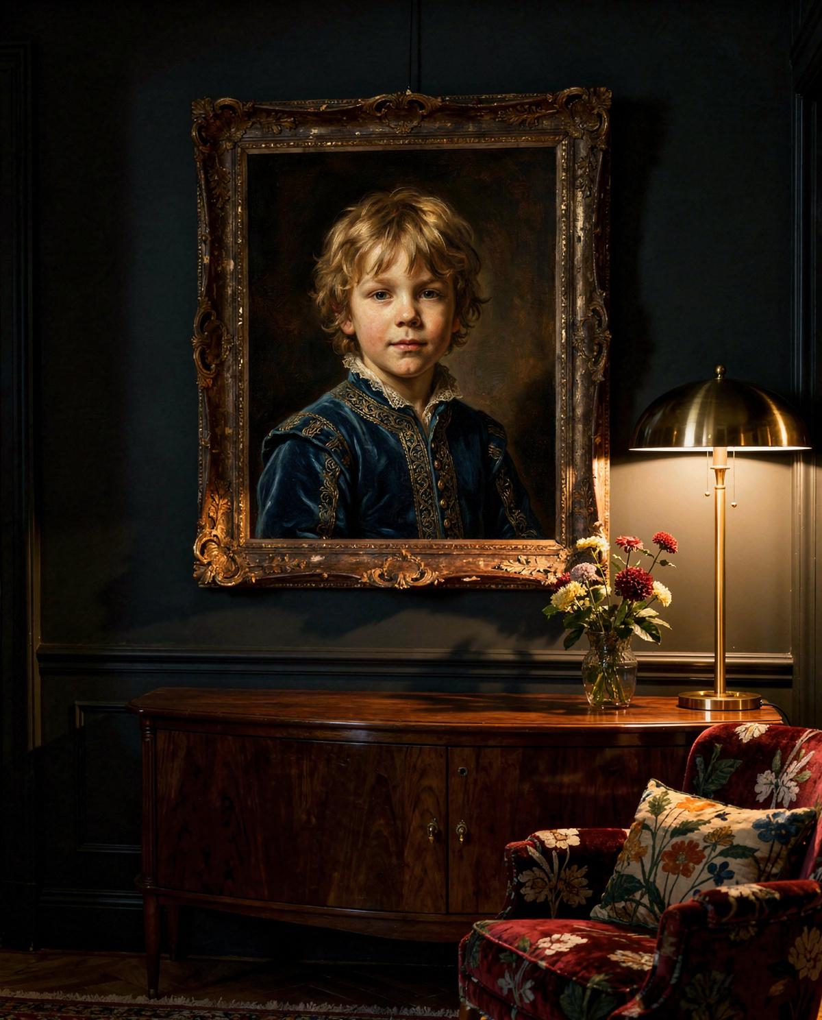 Tweed Junior human portrait — custom painted portrait by Fable