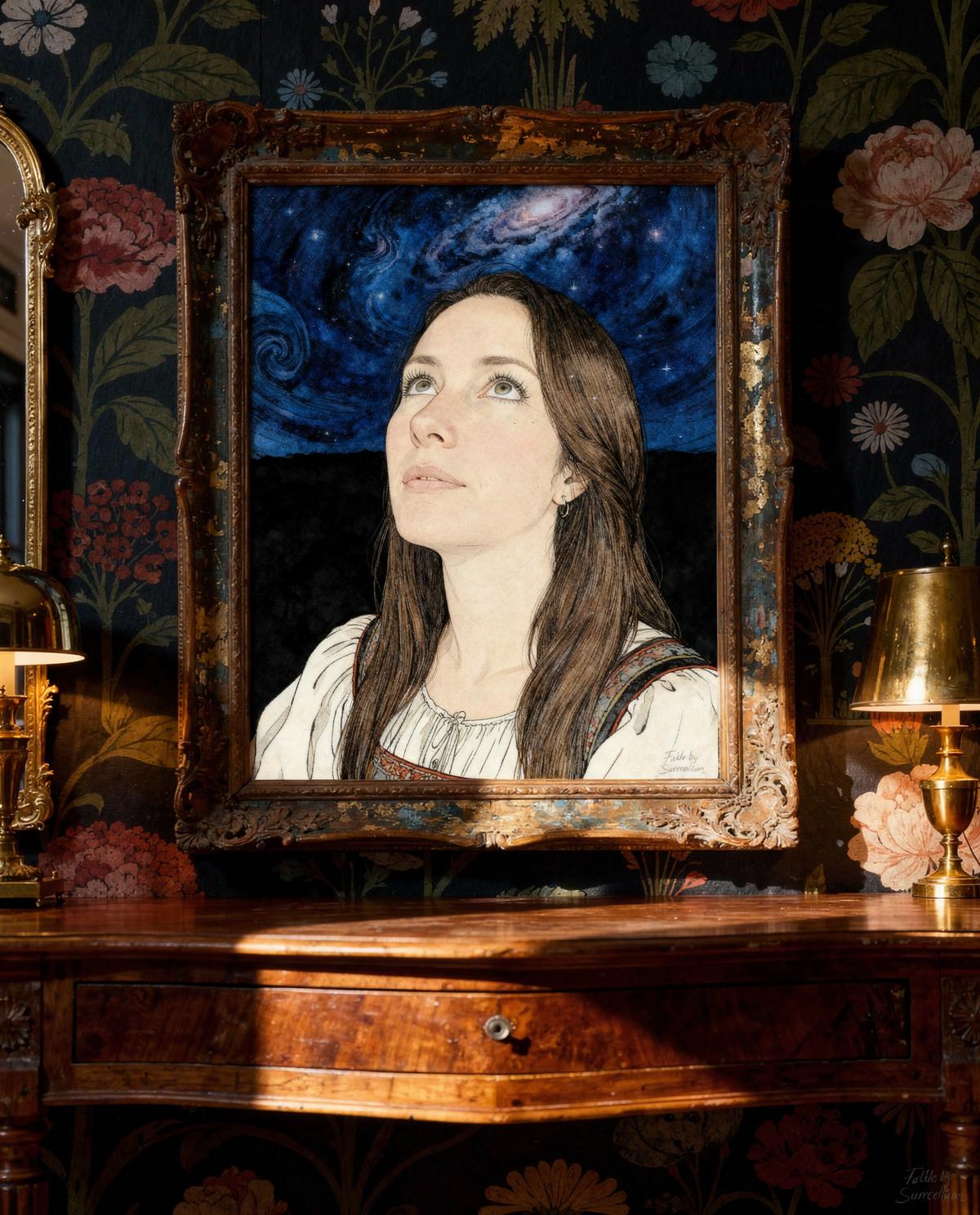 Wonder of the Stars art piece — custom painted portrait by Fable