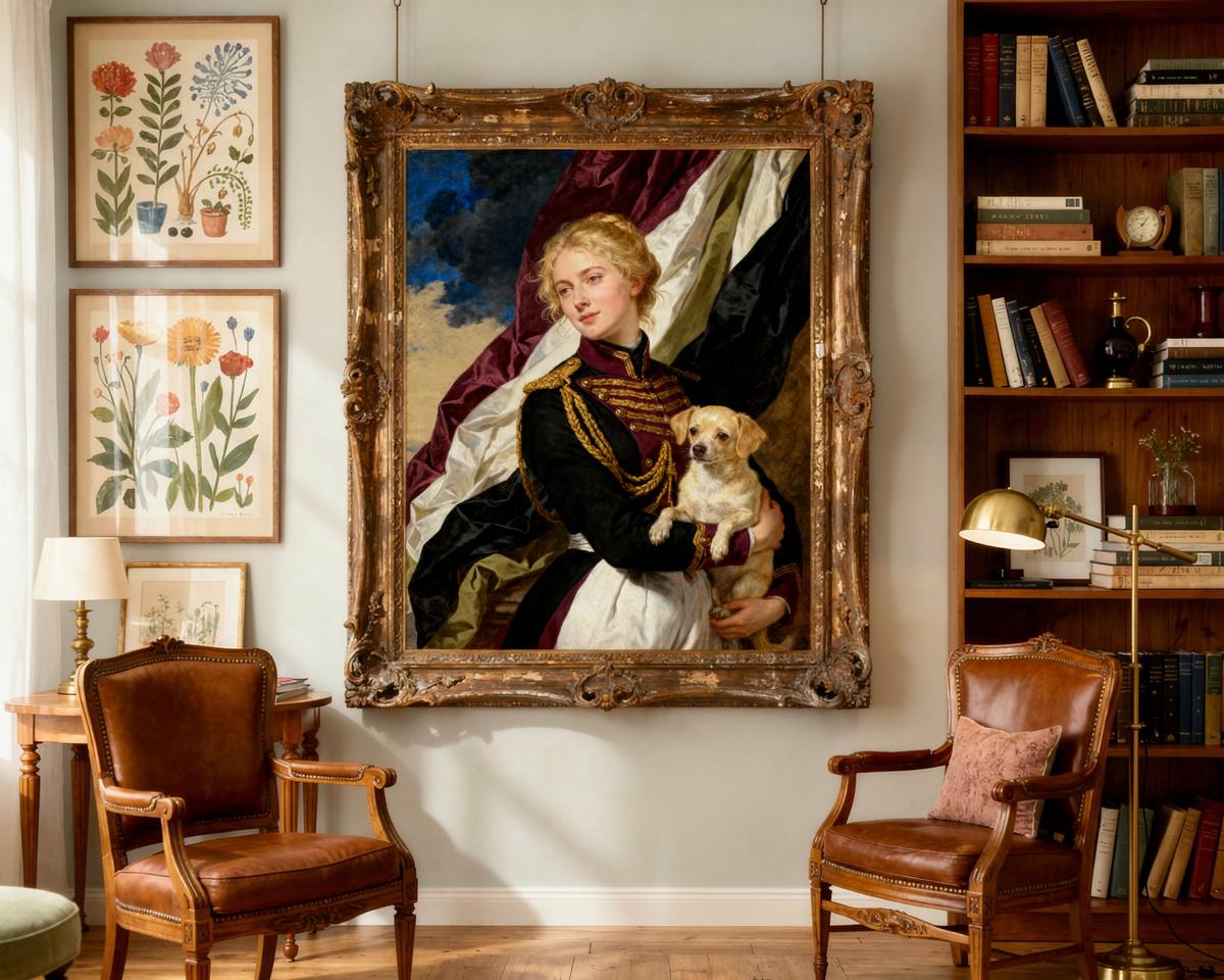 The Bond human portrait — custom painted portrait by Fable