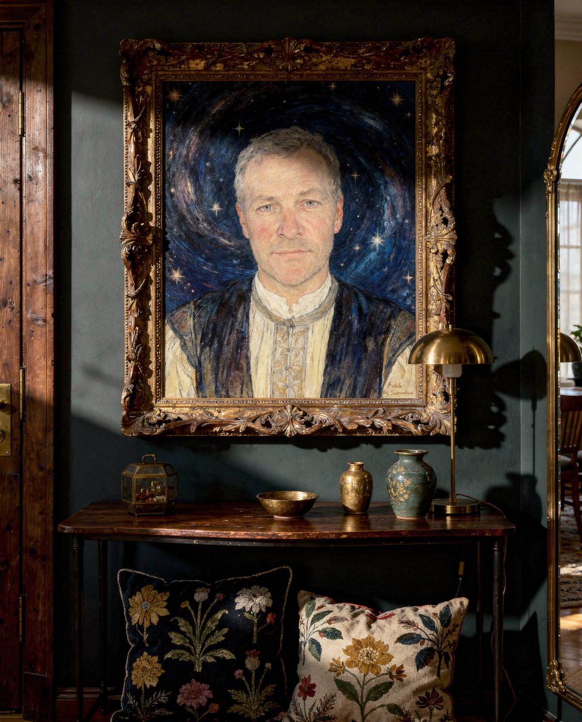 Mystics of Orion art piece — custom painted portrait by Fable