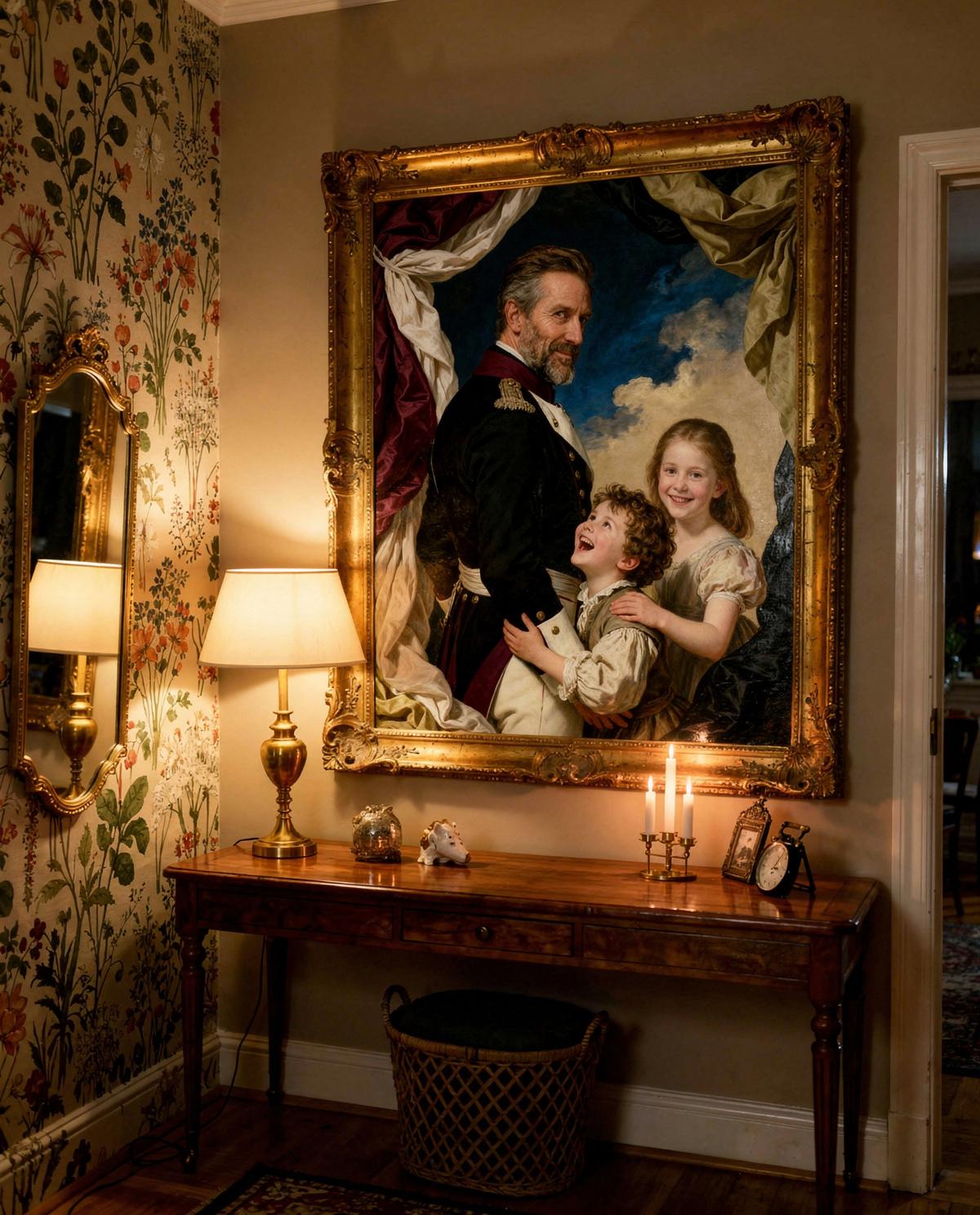 The Bond: Pride & Joy human portrait — custom painted portrait by Fable