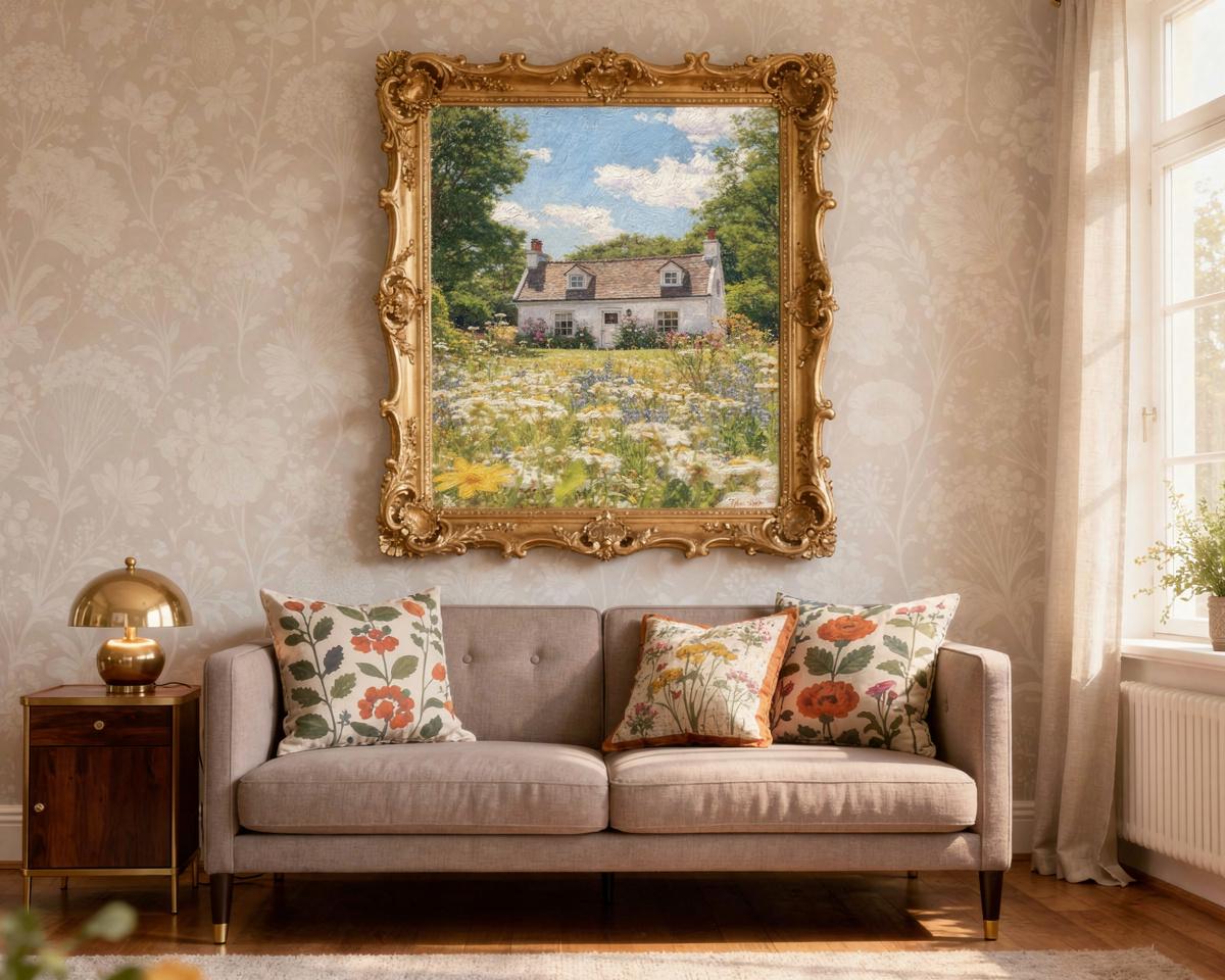 Larsson's Summer home portrait — custom painted portrait by Fable