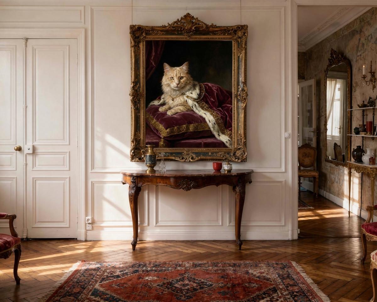 Florentine Renaissance pet portrait — custom painted portrait by Fable