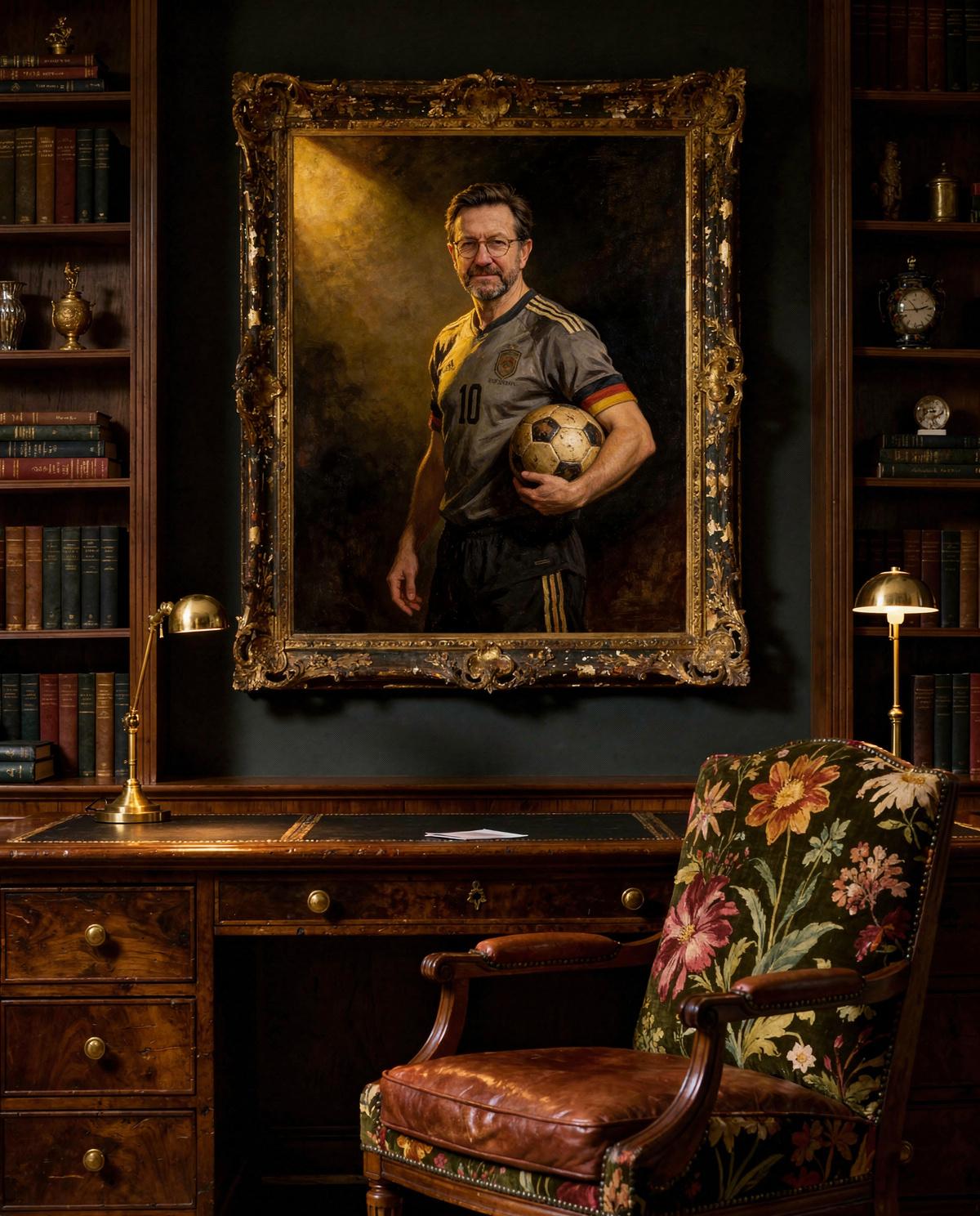 Legacy Father human portrait — custom painted portrait by Fable
