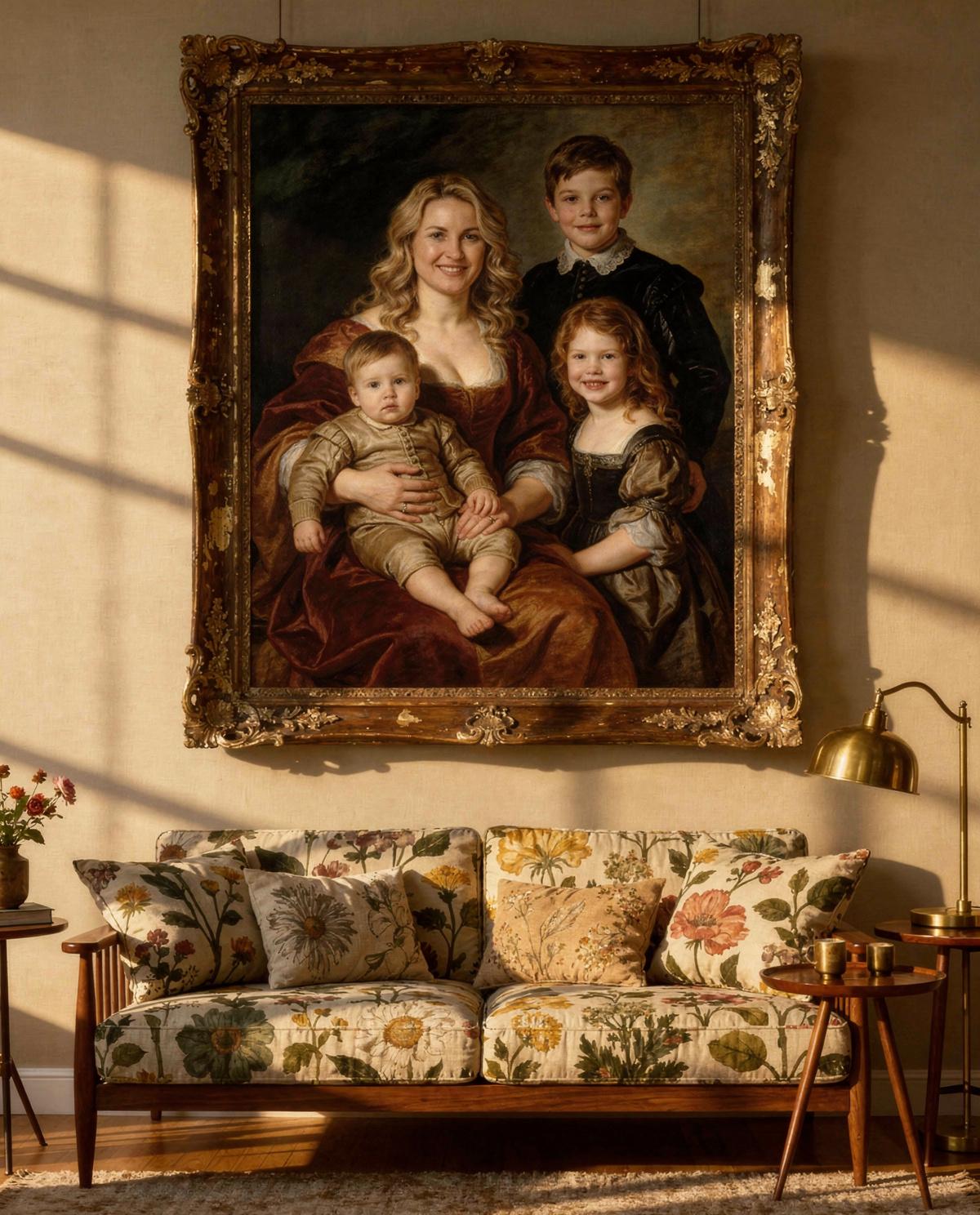 Rubens Family human portrait — custom painted portrait by Fable