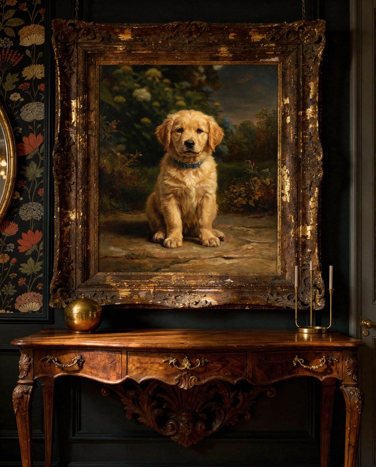 Red Forest Pets human portrait — custom painted portrait by Fable
