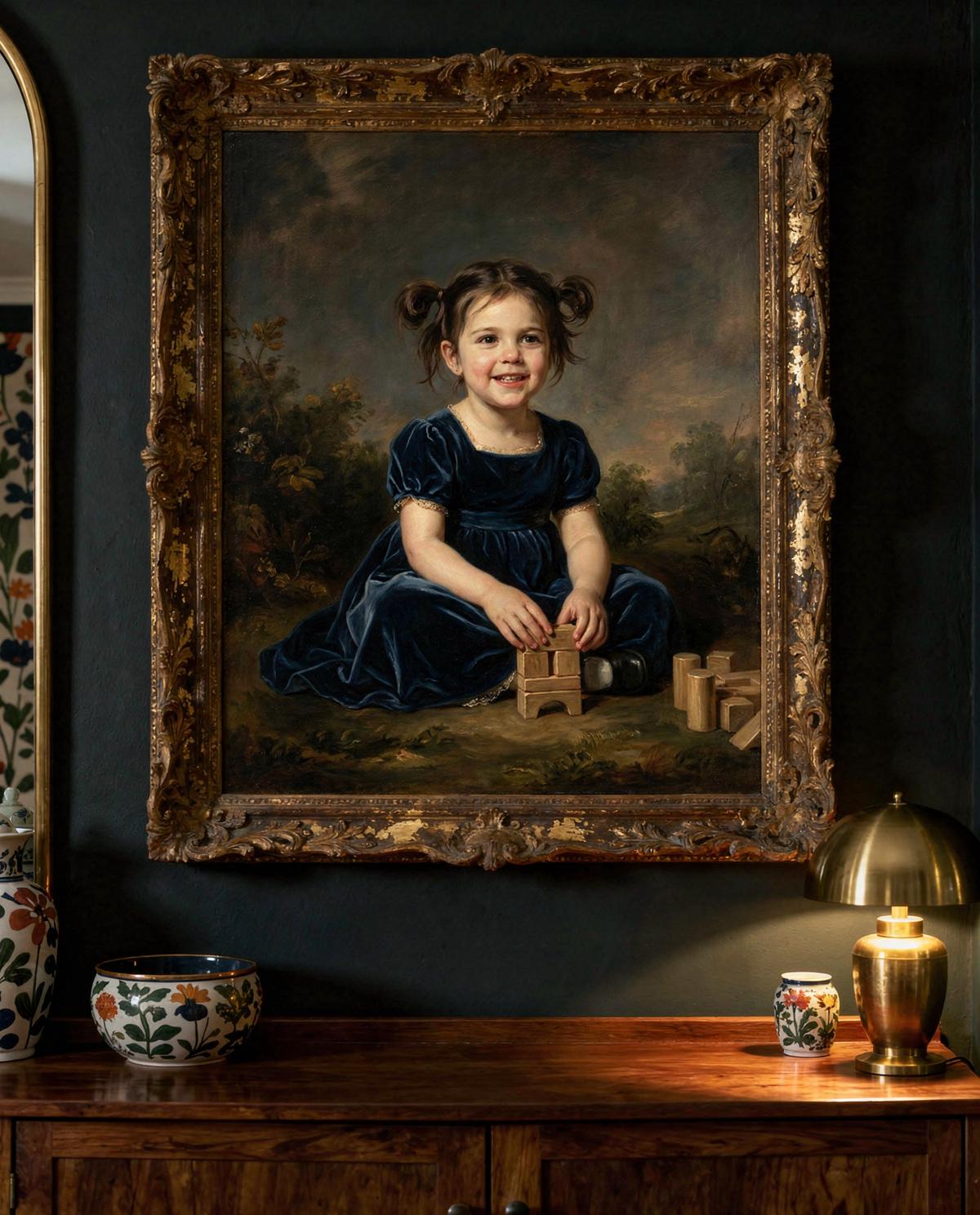 Red Forest Junior human portrait — custom painted portrait by Fable