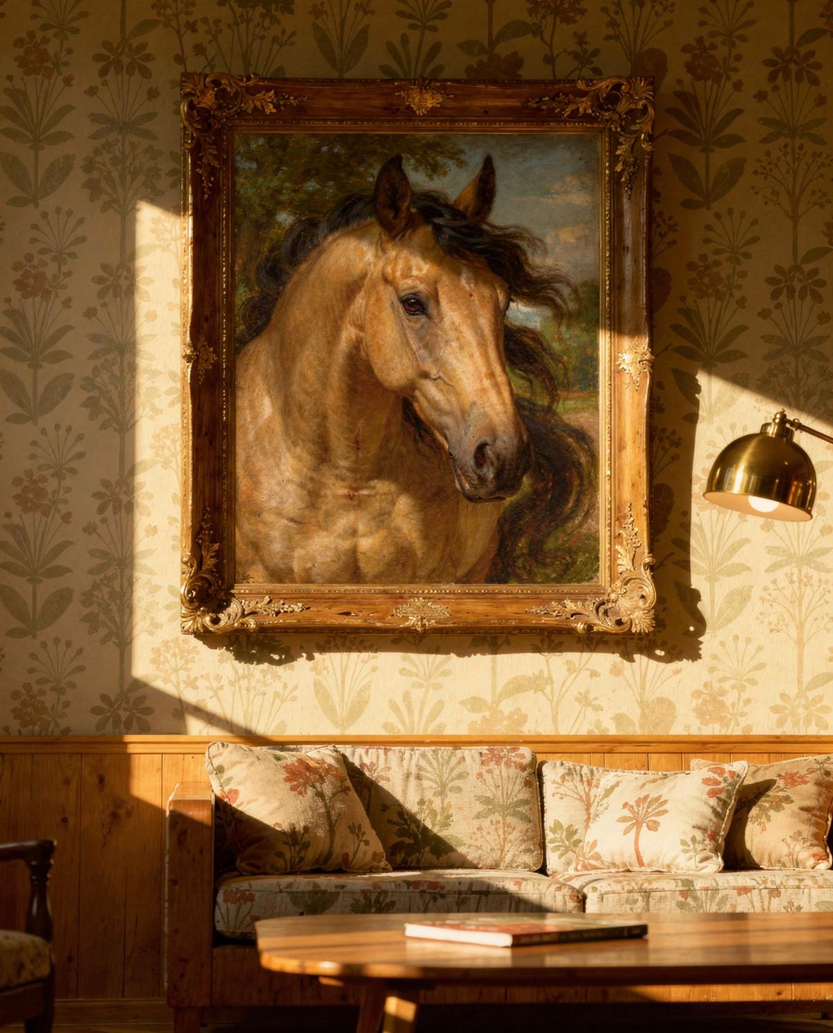 Presence Horse pet portrait — custom painted portrait by Fable