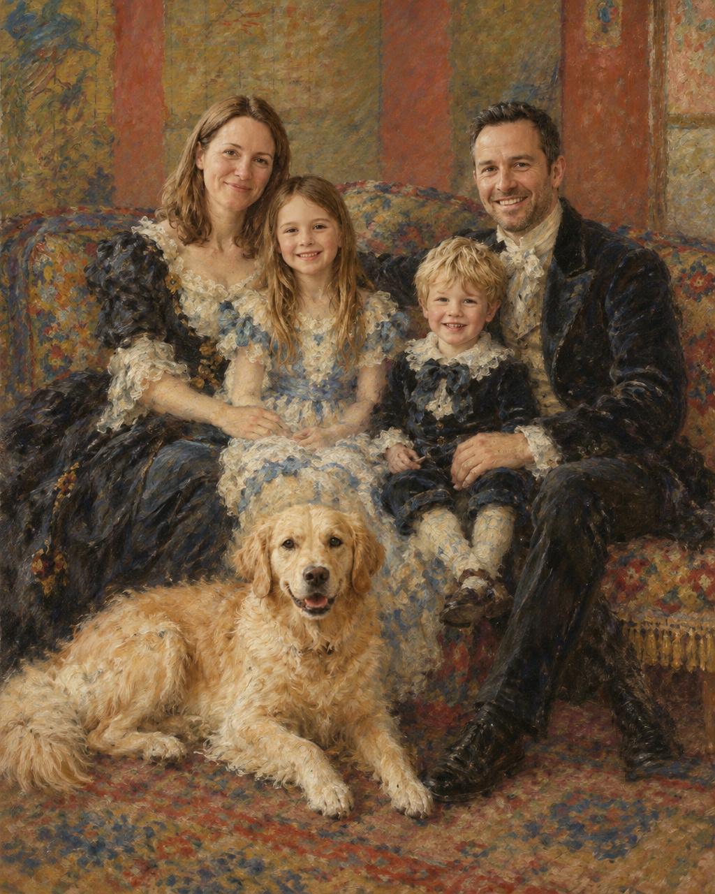 Madame Charpentier · Family human portrait — custom painted portrait by Fable