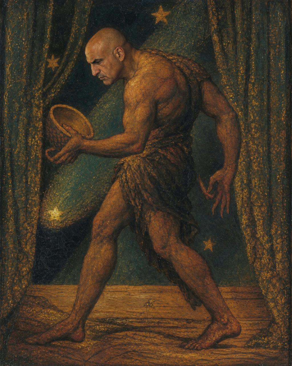 The Midnight Creature human portrait — custom painted portrait by Fable