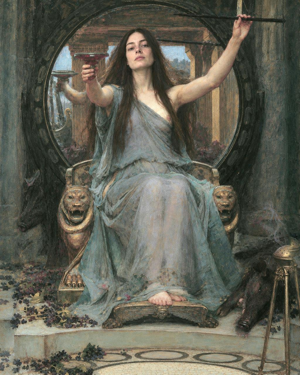The Enchanter's Cup human portrait — custom painted portrait by Fable