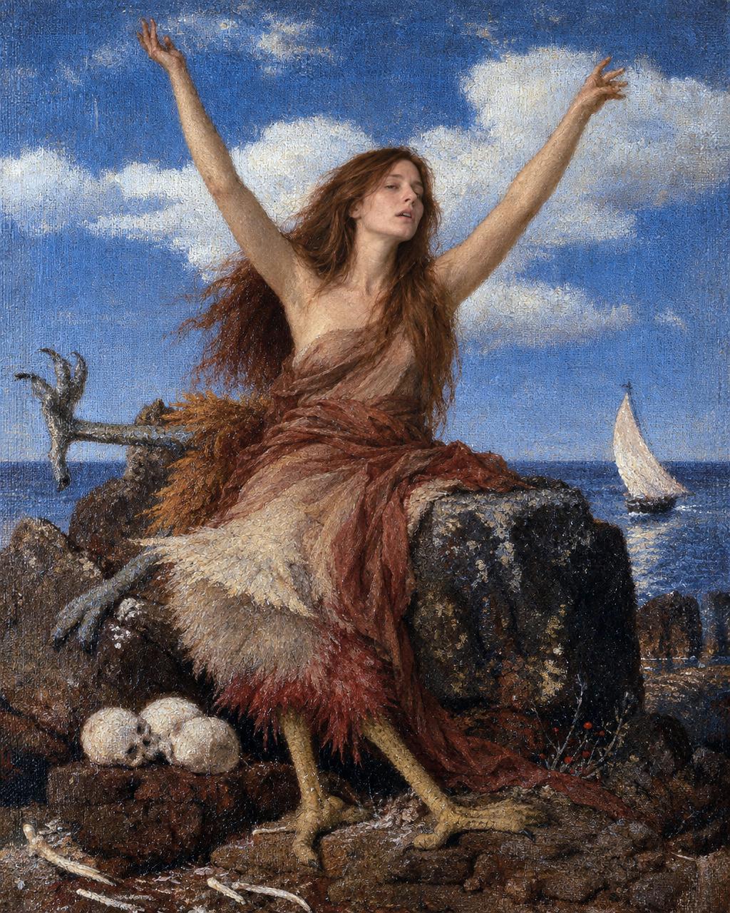 The Siren Song human portrait — custom painted portrait by Fable