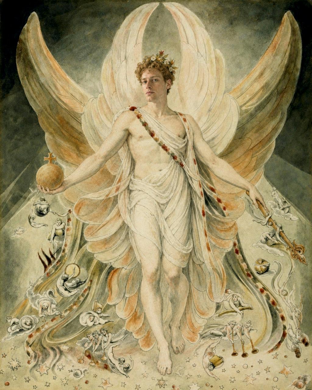 The Fallen Radiance human portrait — custom painted portrait by Fable