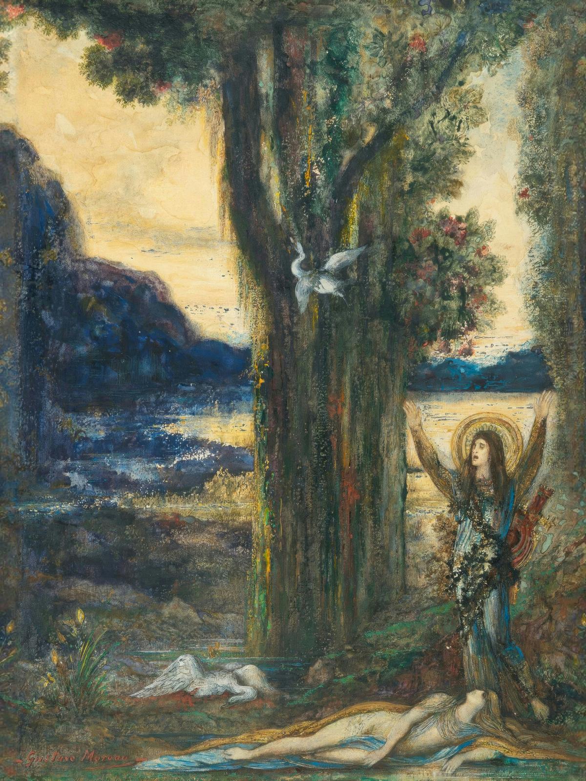 The Grief of Orpheus by Gustave Moreau — archival fine-art print from Fable