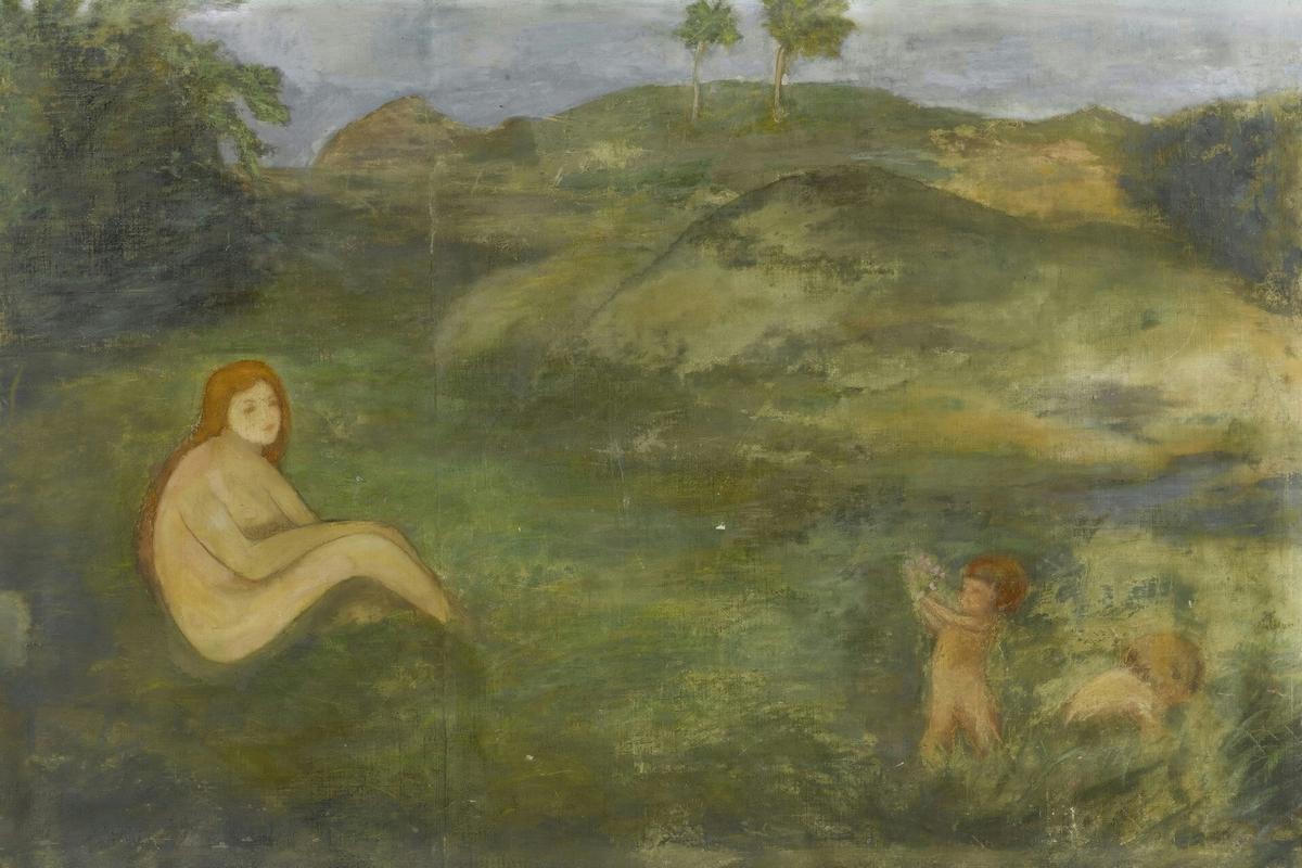 Nymph in a Meadow as the Spirit of Primeval Times by Arnold Böcklin — archival fine-art print from Fable