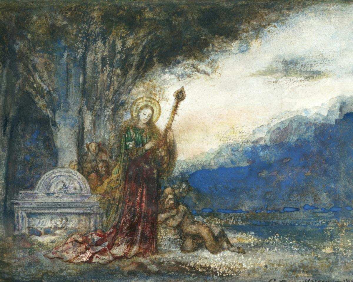 Saint Cecilia by Gustave Moreau — archival fine-art print from Fable