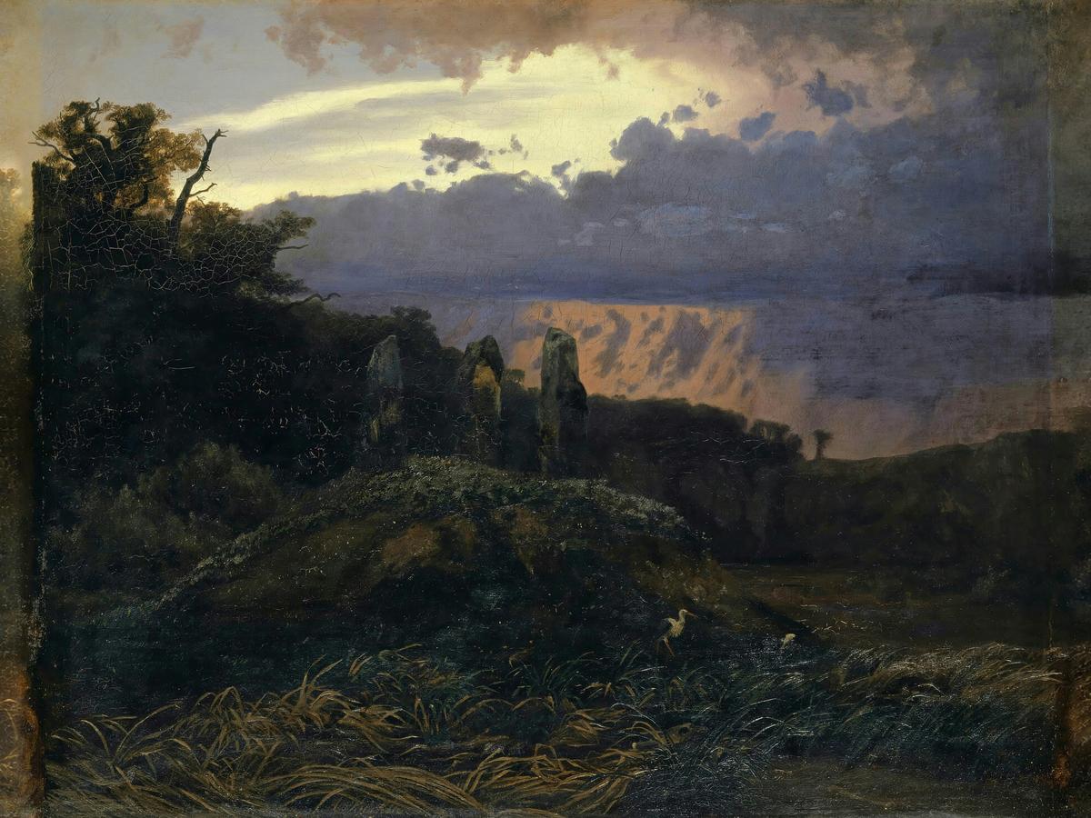 The megalithic tomb by Arnold Böcklin — archival fine-art print from Fable