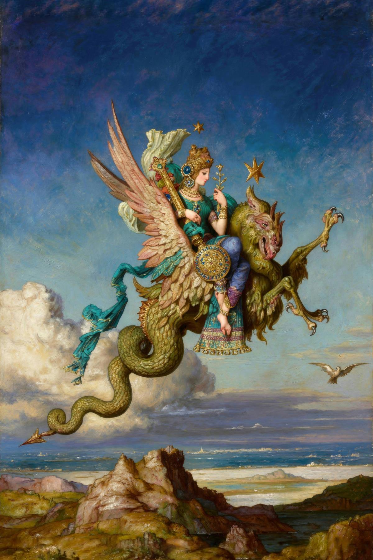 A Peri by Gustave Moreau — archival fine-art print from Fable
