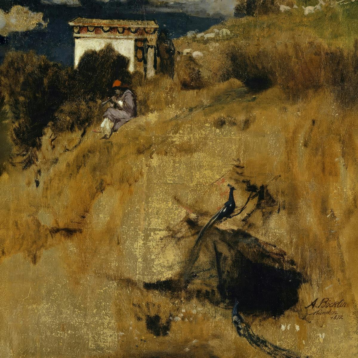 Idyll (fragment of a screen) by Arnold Böcklin — archival fine-art print from Fable