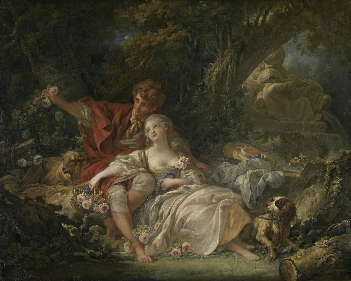 Shepherd and Shepherdess · Couples human portrait — custom painted portrait by Fable