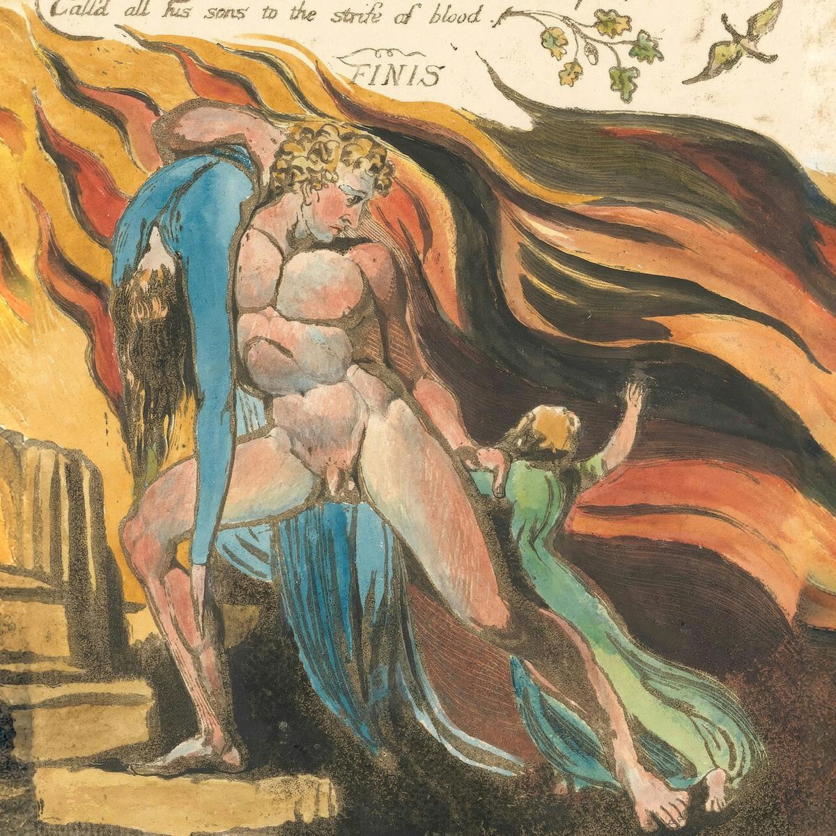 Europe a Prophecy, plate 17 by William Blake — archival fine-art print from Fable