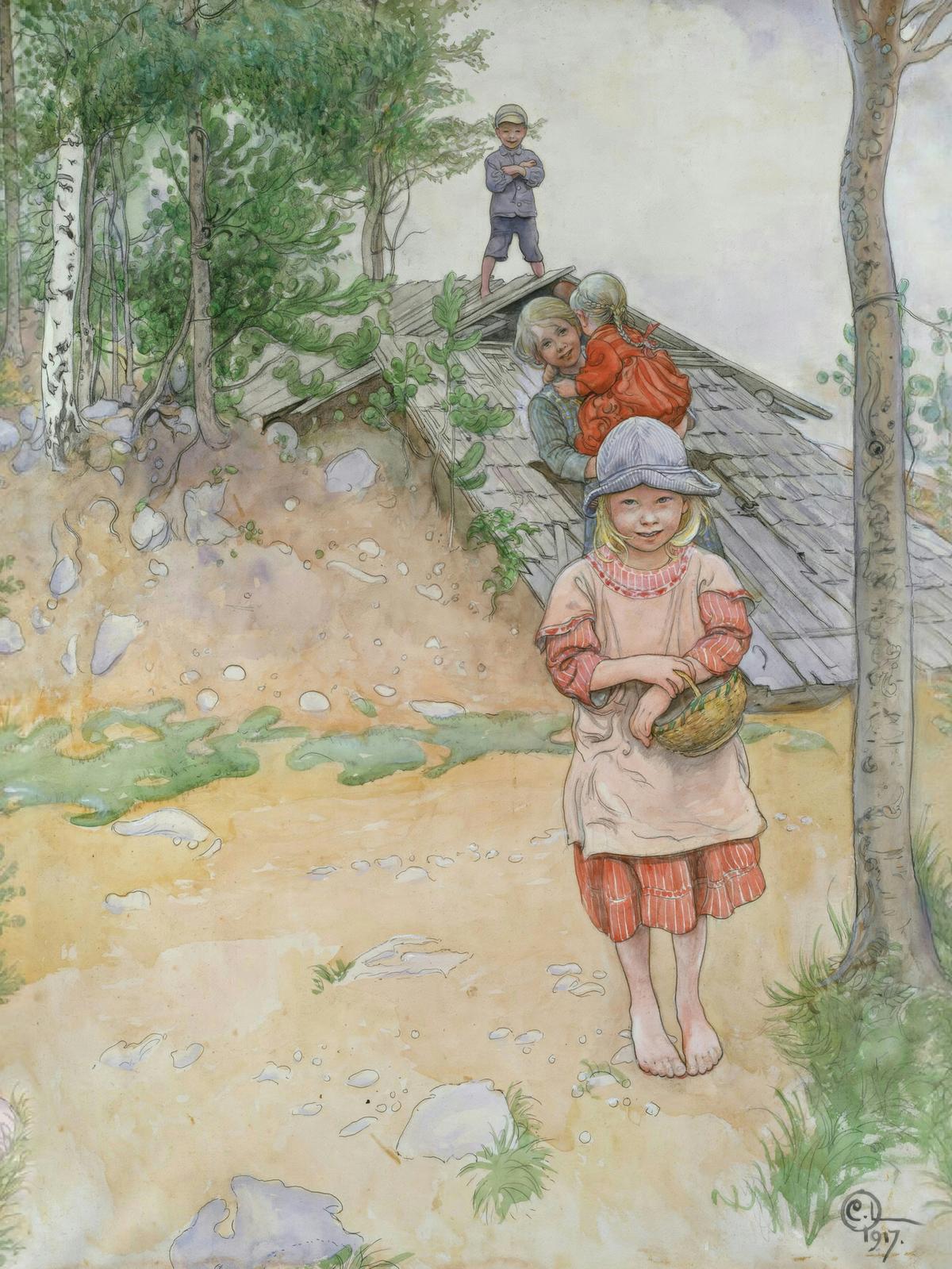 By the Cellar by Carl Larsson — archival fine-art print from Fable