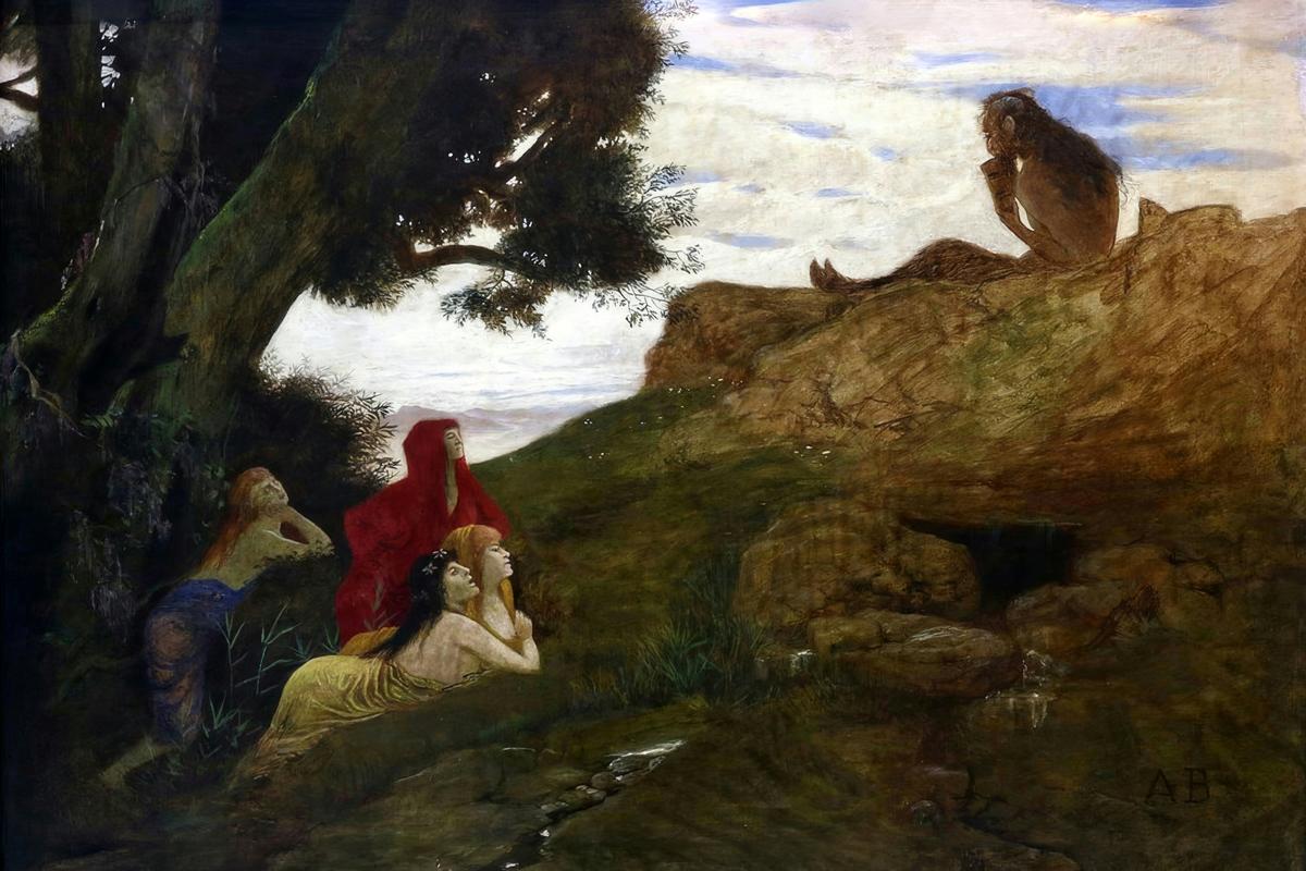 Pan and Dryades by Arnold Böcklin — archival fine-art print from Fable