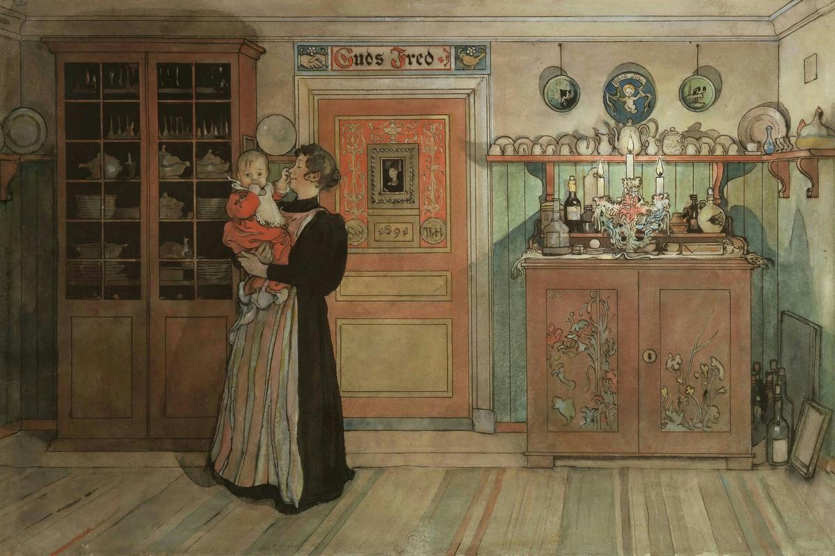 Between Christmas and New Year. From A Home by Carl Larsson — archival fine-art print from Fable